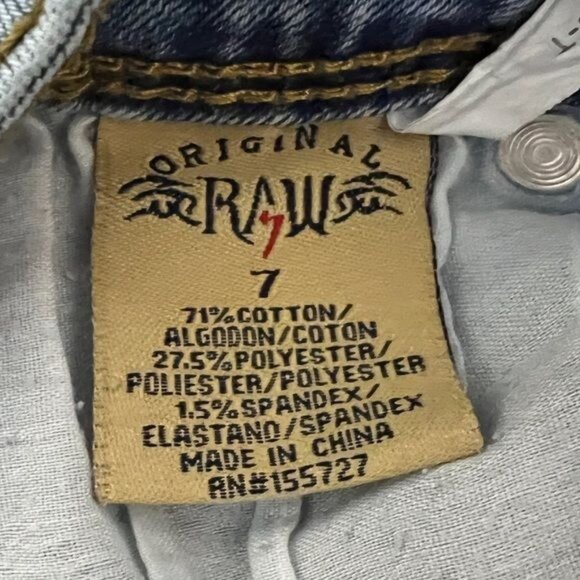 Raw 7 Girls Light Wash Skinny Jeans Blue Size 7 - Picture 10 of 14